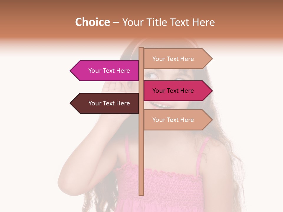 Casual Portrait Little PowerPoint Template