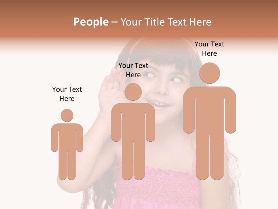 Casual Portrait Little PowerPoint Template