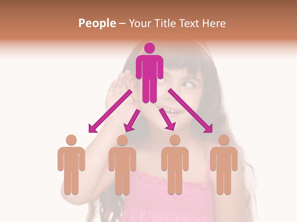 Casual Portrait Little PowerPoint Template