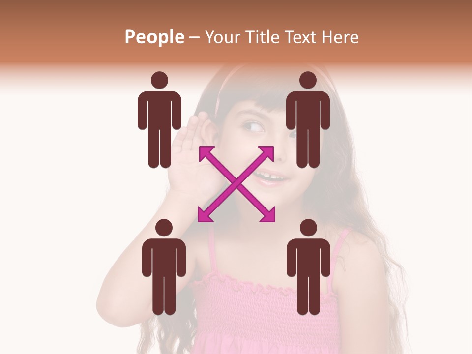 Casual Portrait Little PowerPoint Template