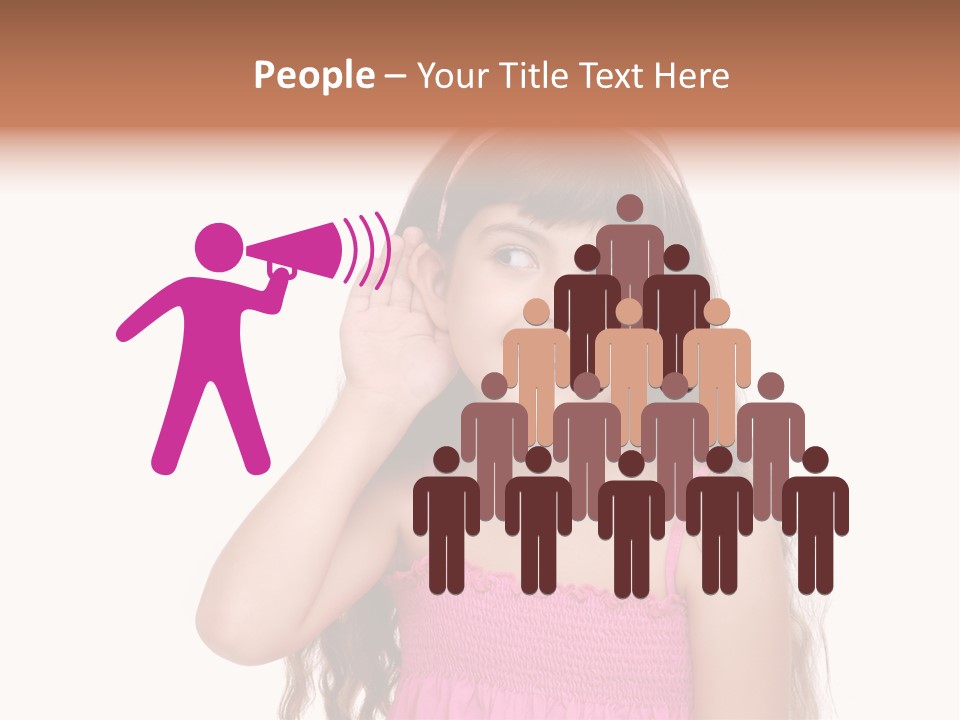 Casual Portrait Little PowerPoint Template