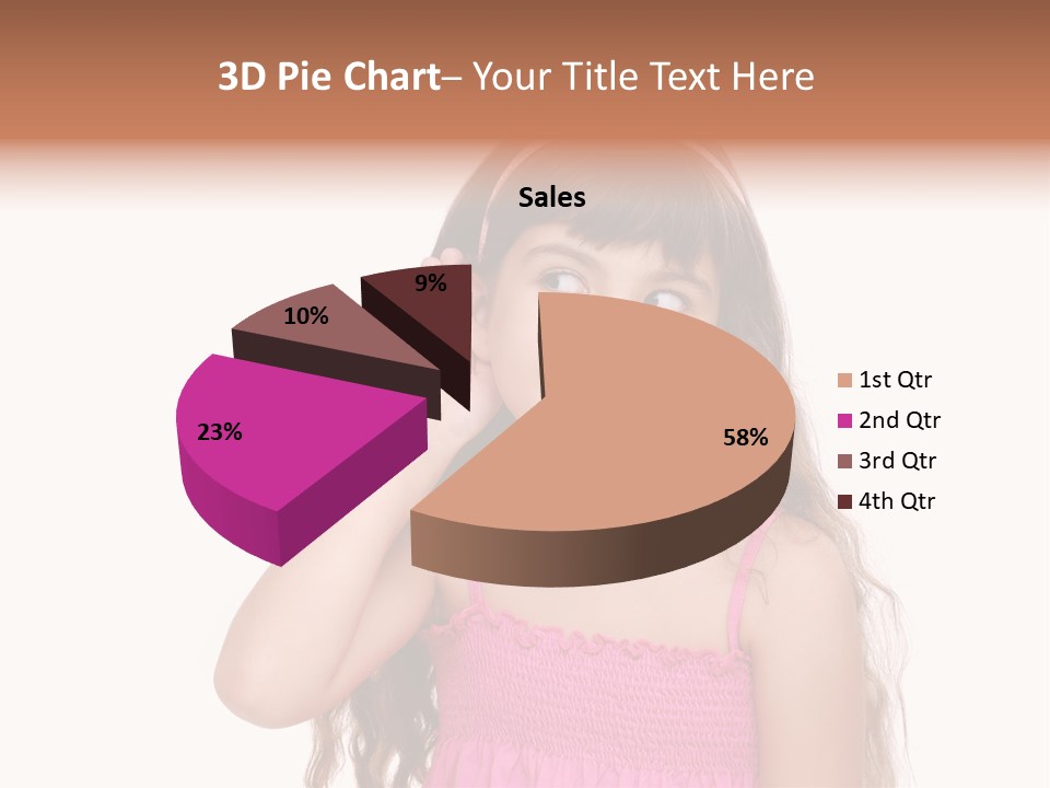 Casual Portrait Little PowerPoint Template