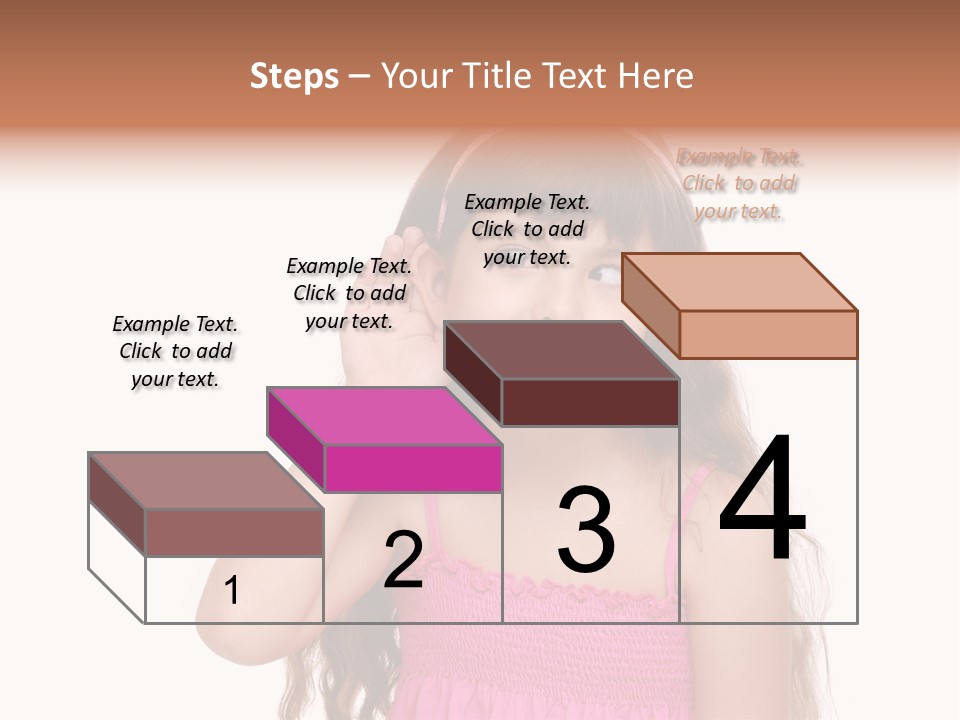 Casual Portrait Little PowerPoint Template