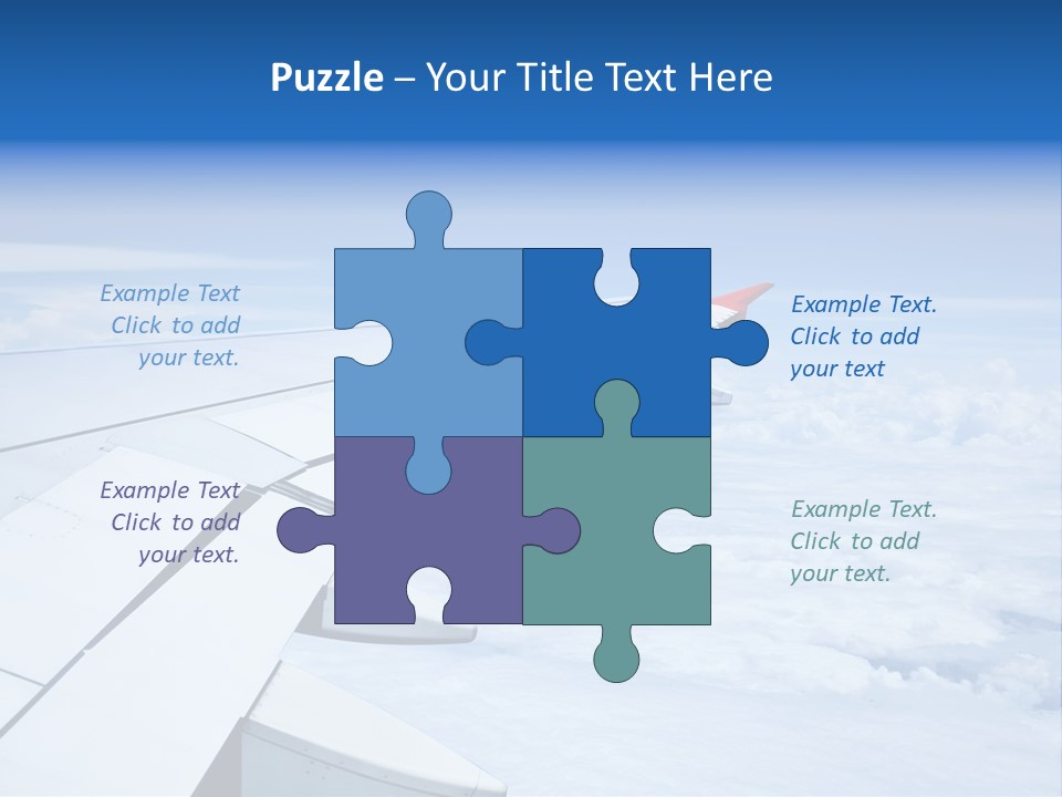 Airlines Nature Aircraft PowerPoint Template