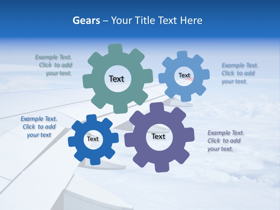Airlines Nature Aircraft PowerPoint Template