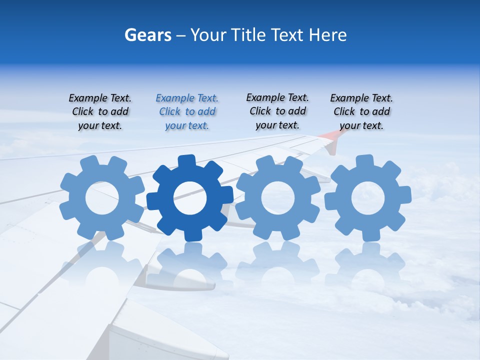 Airlines Nature Aircraft PowerPoint Template