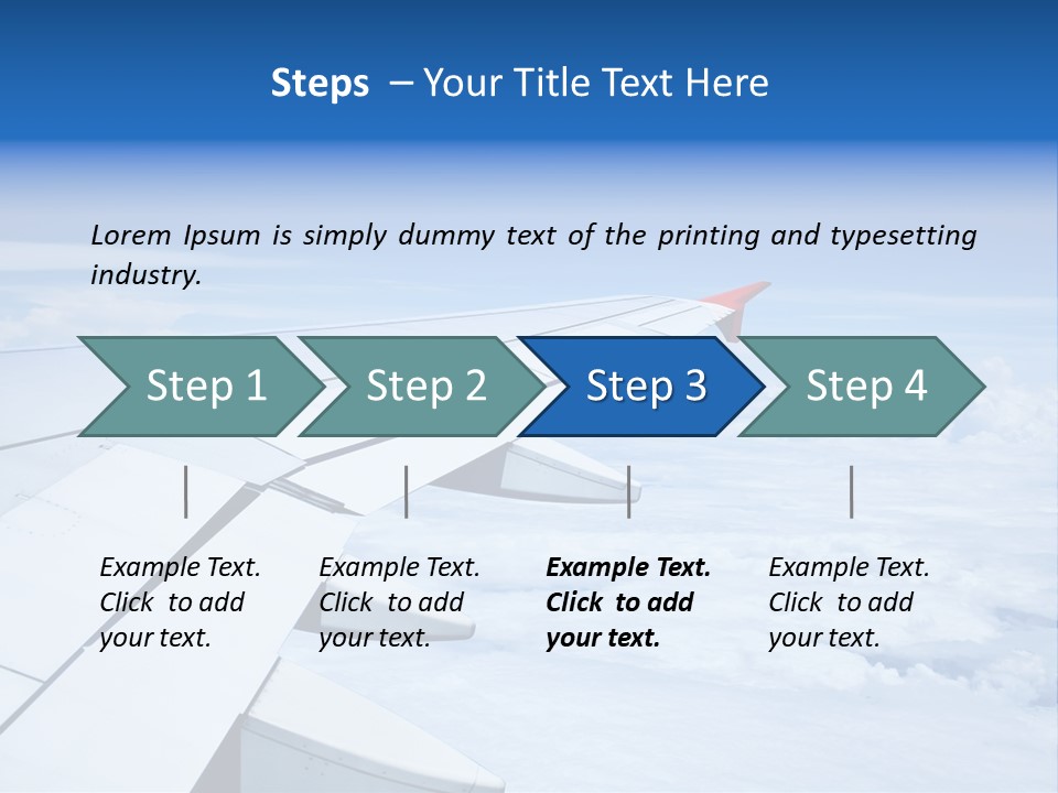 Airlines Nature Aircraft PowerPoint Template