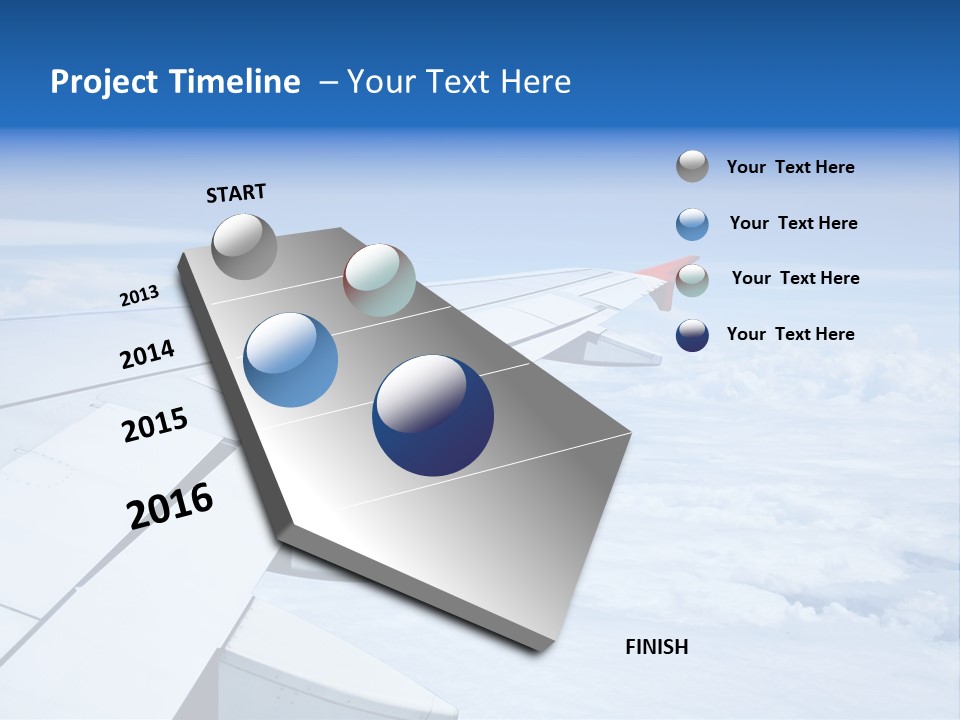 Airlines Nature Aircraft PowerPoint Template