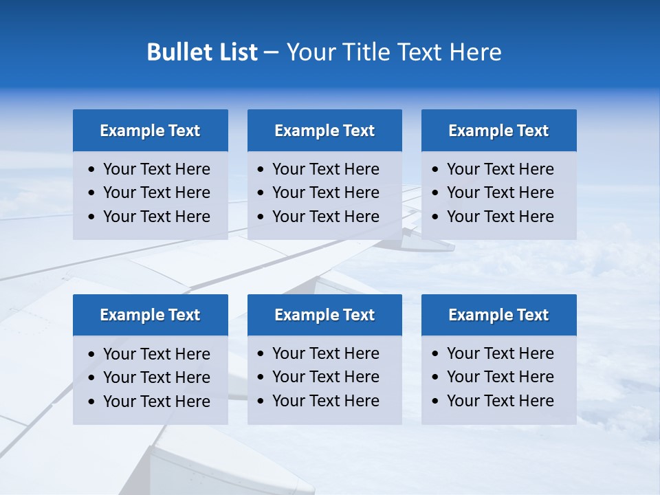 Airlines Nature Aircraft PowerPoint Template