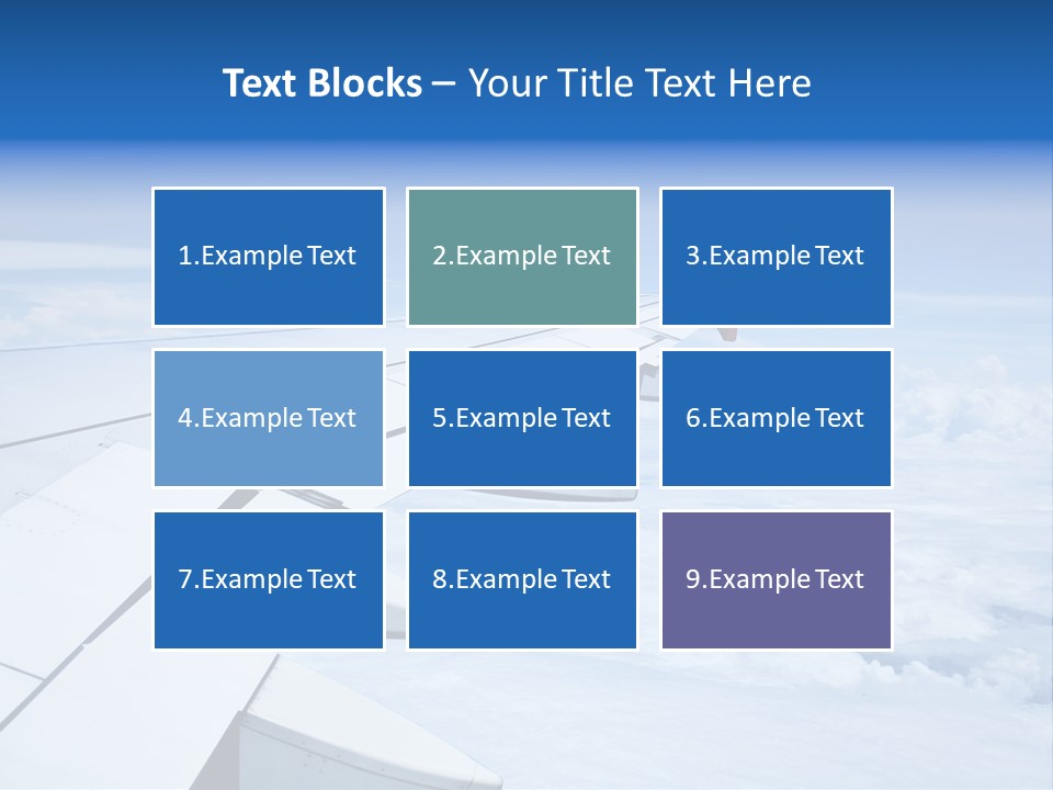 Airlines Nature Aircraft PowerPoint Template