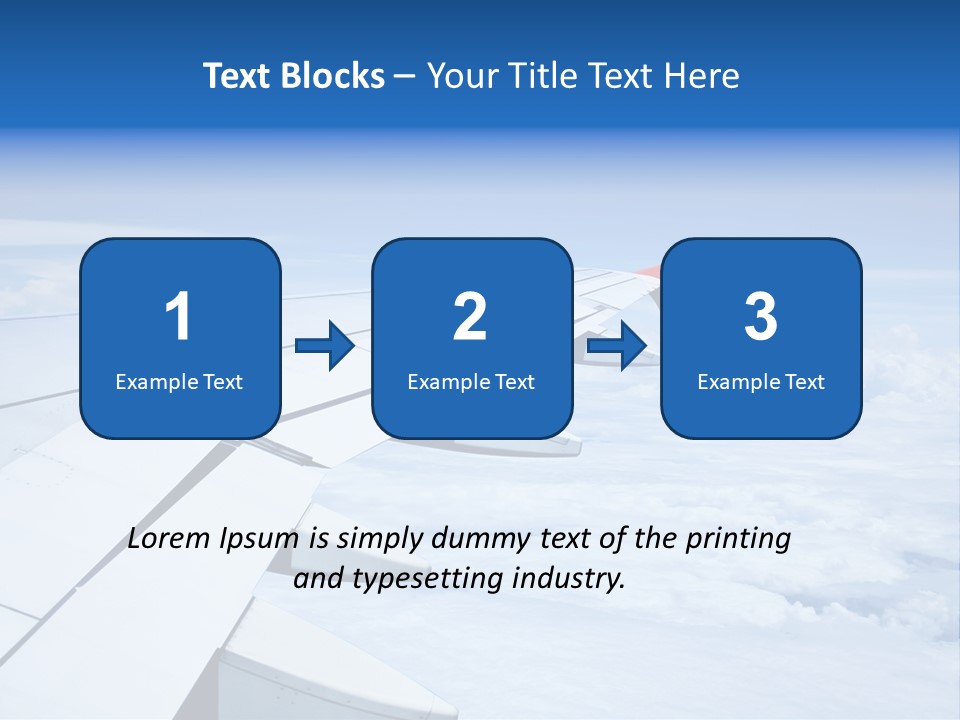 Airlines Nature Aircraft PowerPoint Template