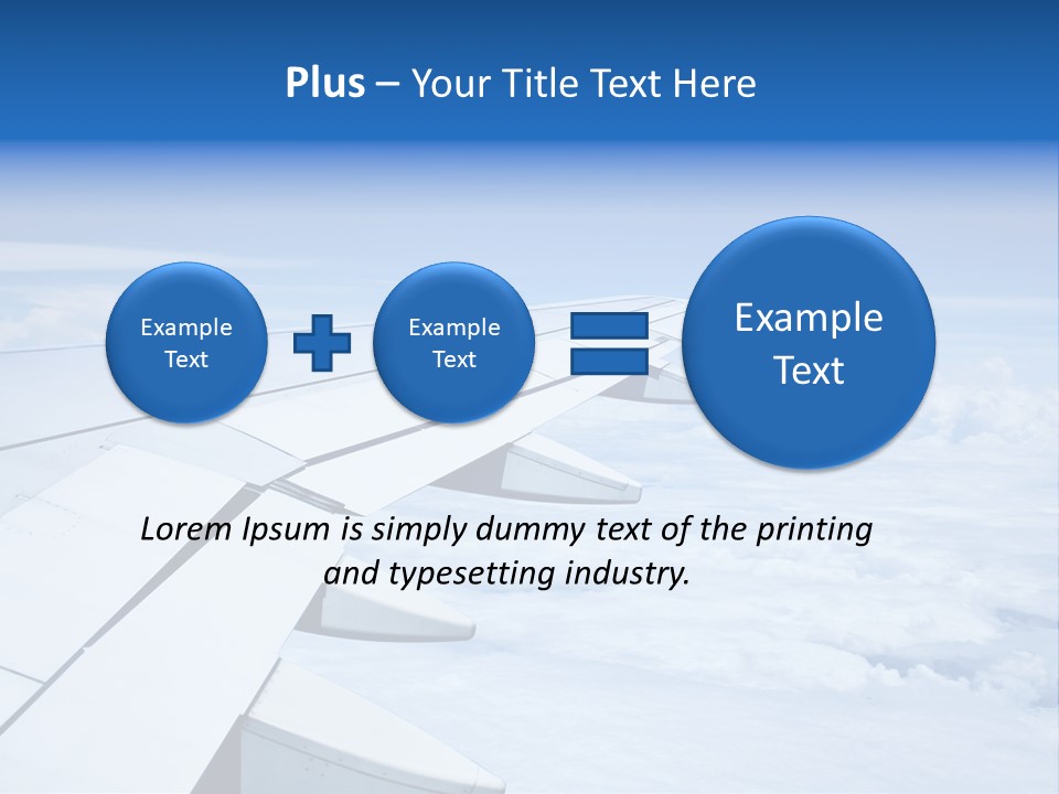 Airlines Nature Aircraft PowerPoint Template