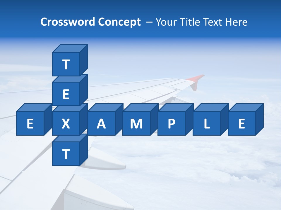 Airlines Nature Aircraft PowerPoint Template