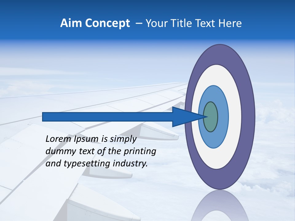 Airlines Nature Aircraft PowerPoint Template