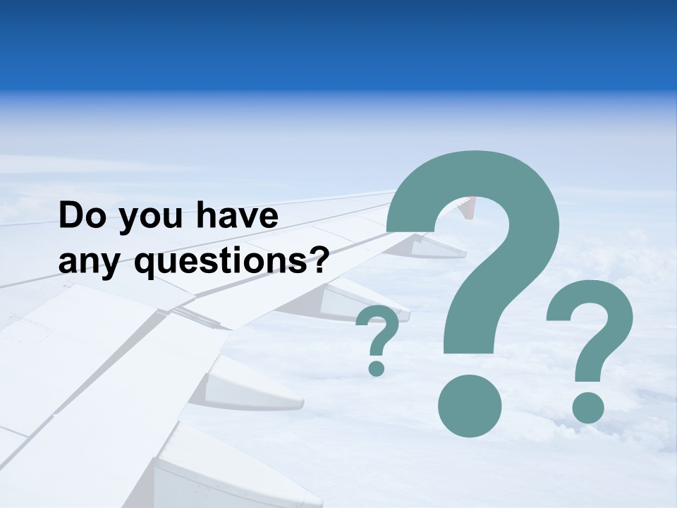 Airlines Nature Aircraft PowerPoint Template