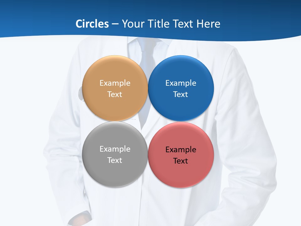 White Stethoscope Man PowerPoint Template