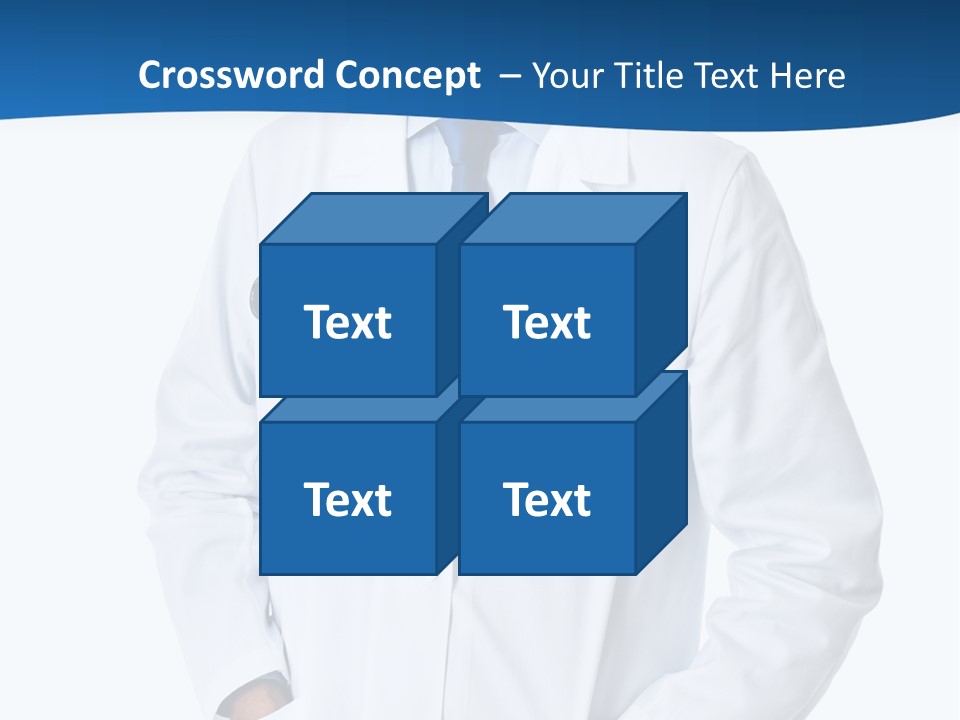 White Stethoscope Man PowerPoint Template
