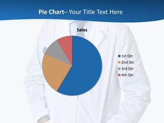 White Stethoscope Man PowerPoint Template