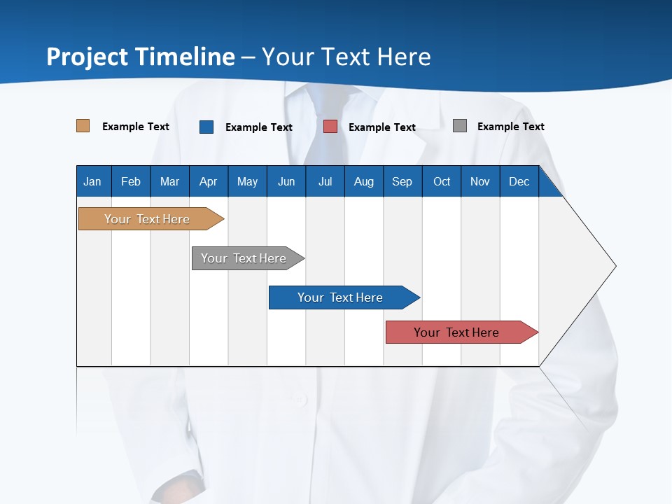 White Stethoscope Man PowerPoint Template