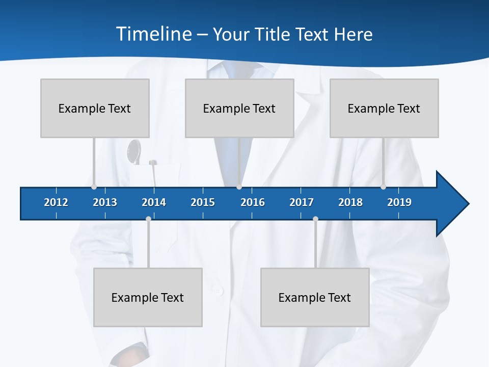 White Stethoscope Man PowerPoint Template