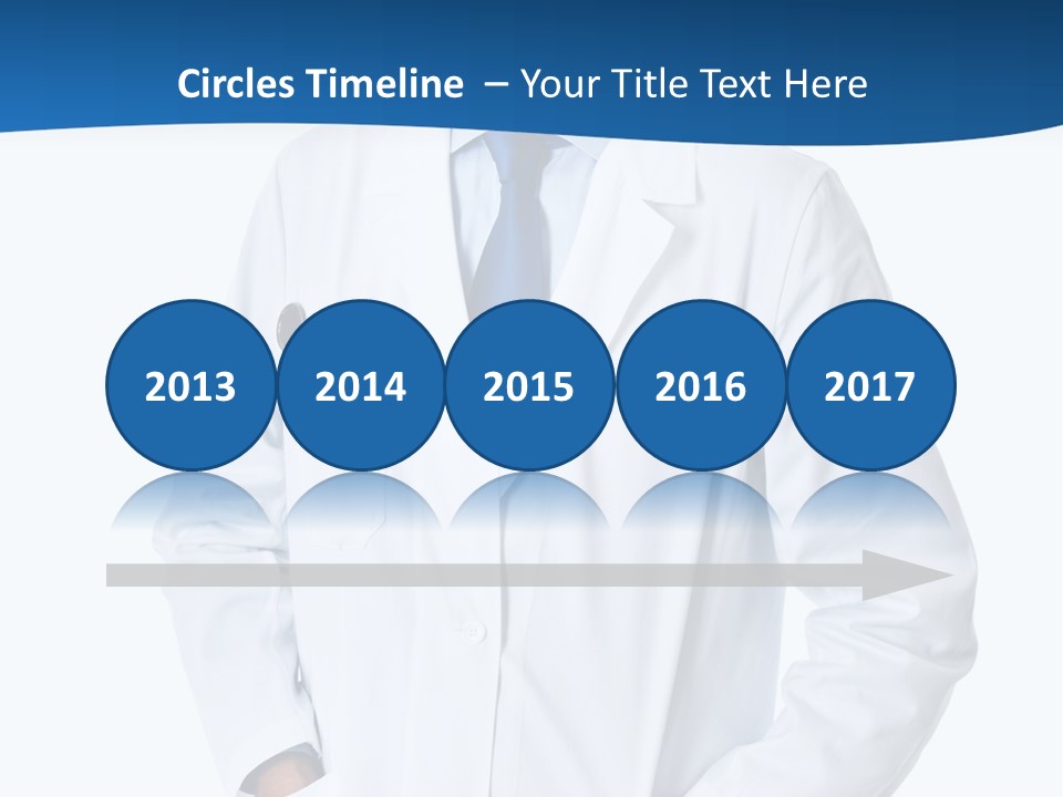White Stethoscope Man PowerPoint Template