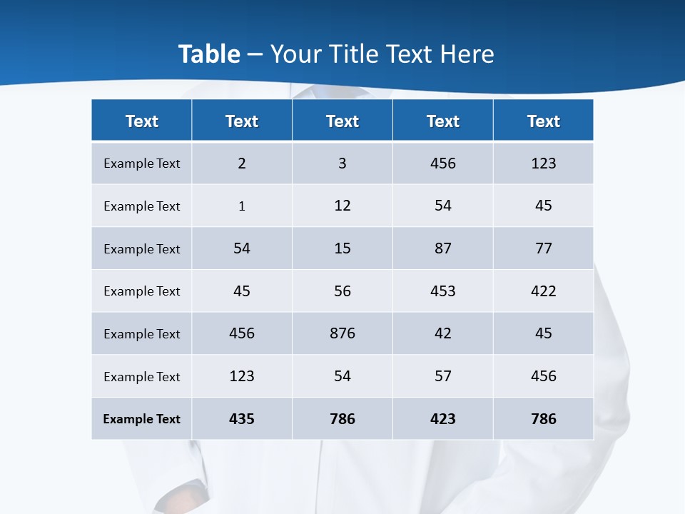 White Stethoscope Man PowerPoint Template
