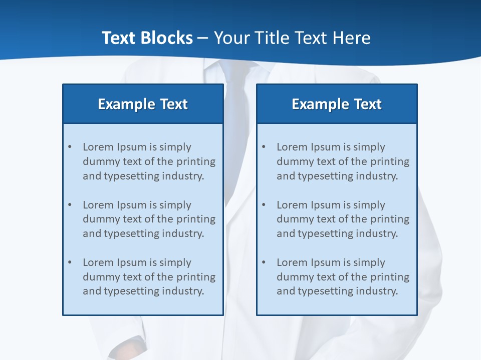 White Stethoscope Man PowerPoint Template