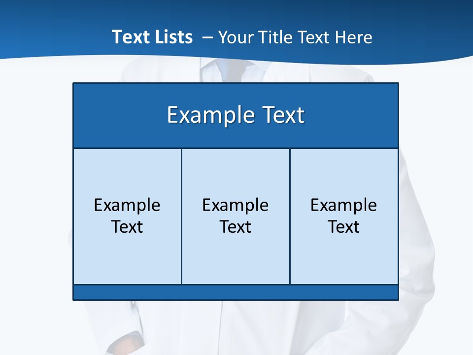 White Stethoscope Man PowerPoint Template