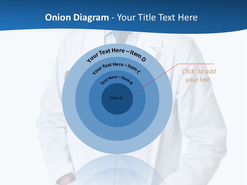 White Stethoscope Man PowerPoint Template