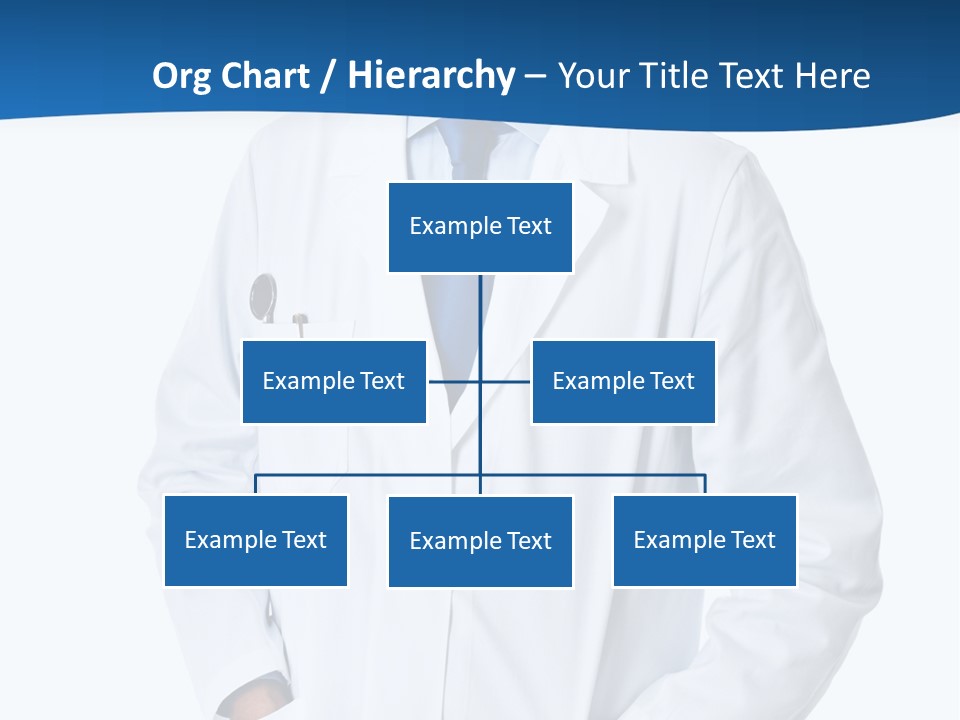 White Stethoscope Man PowerPoint Template