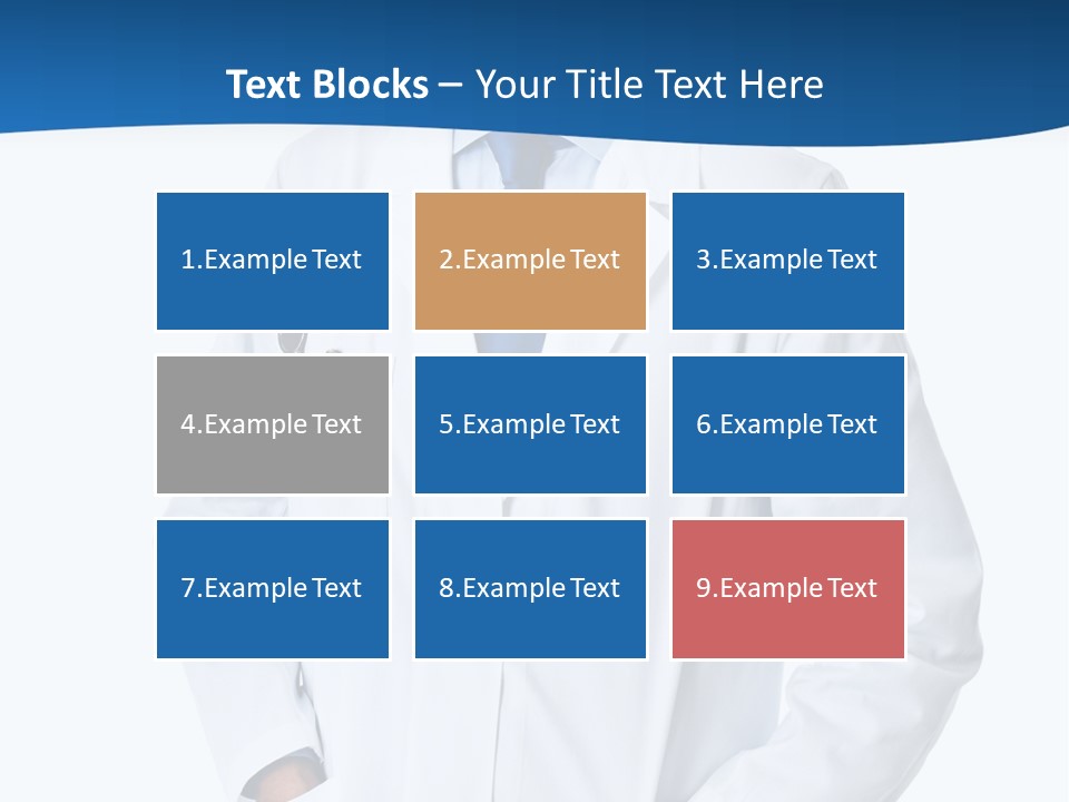 White Stethoscope Man PowerPoint Template
