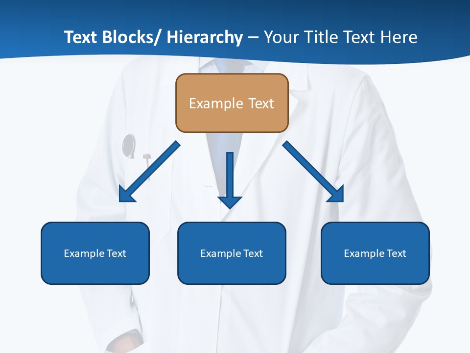 White Stethoscope Man PowerPoint Template