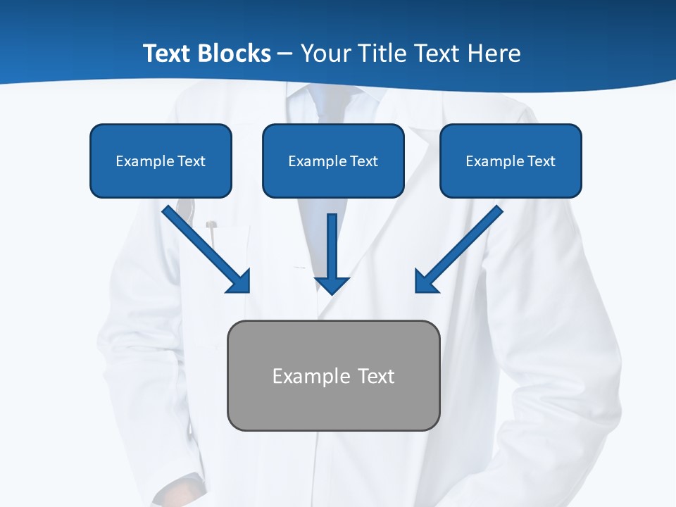 White Stethoscope Man PowerPoint Template