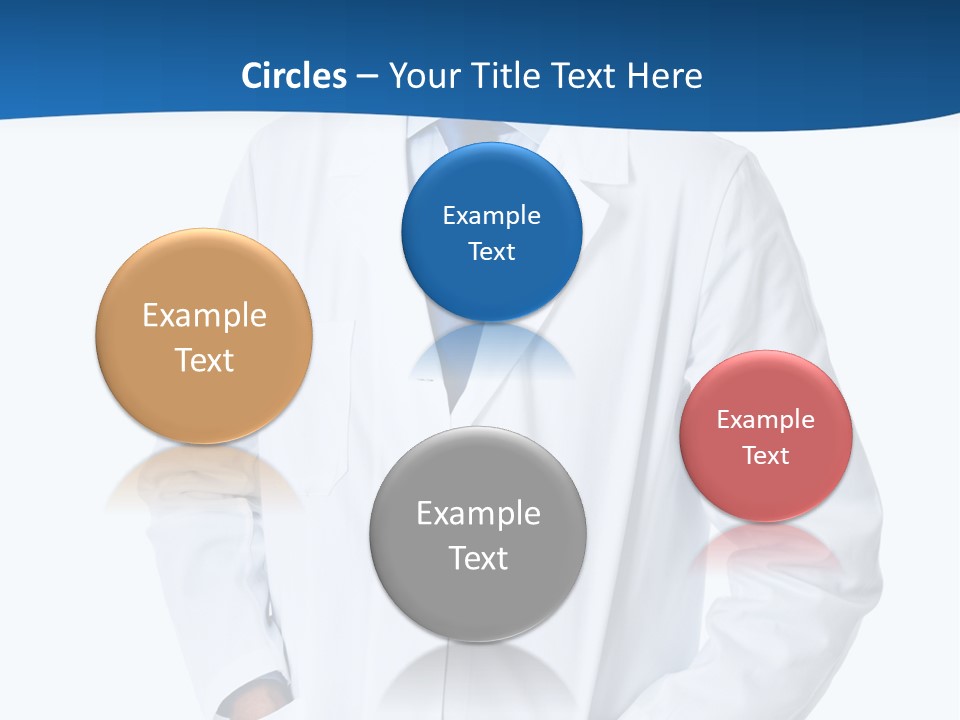 White Stethoscope Man PowerPoint Template