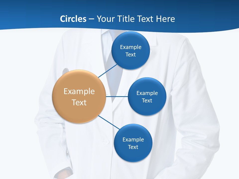 White Stethoscope Man PowerPoint Template