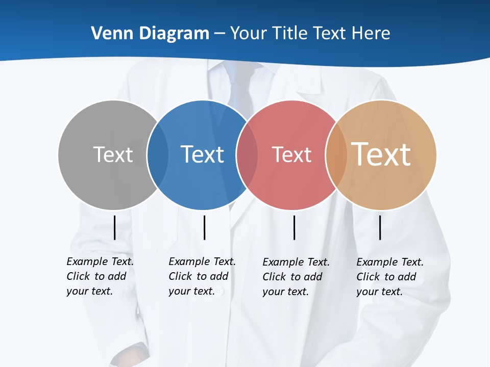White Stethoscope Man PowerPoint Template