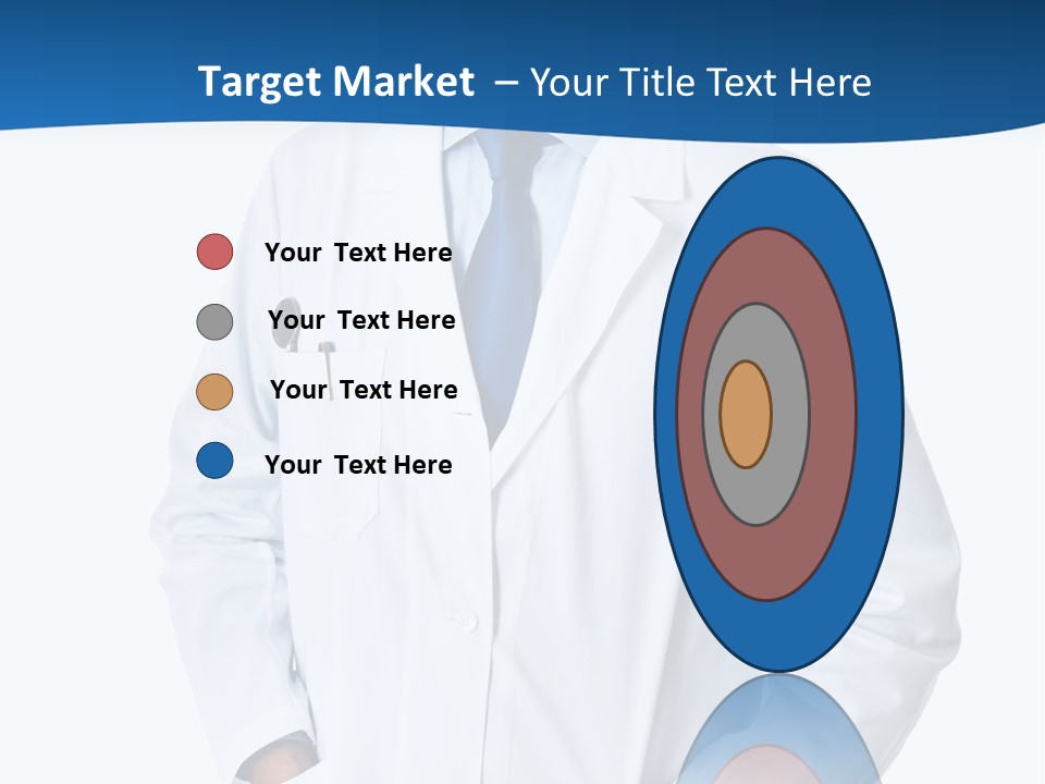 White Stethoscope Man PowerPoint Template