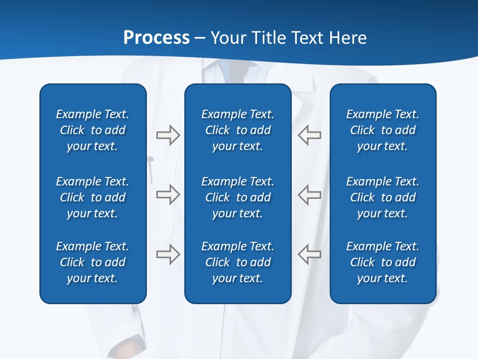 White Stethoscope Man PowerPoint Template