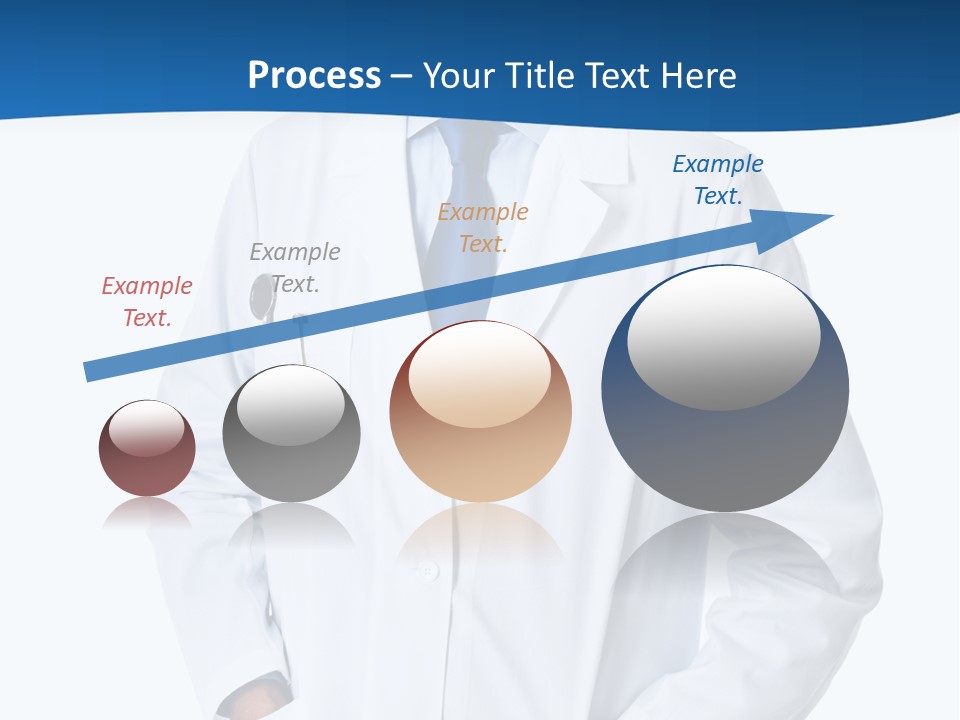 White Stethoscope Man PowerPoint Template
