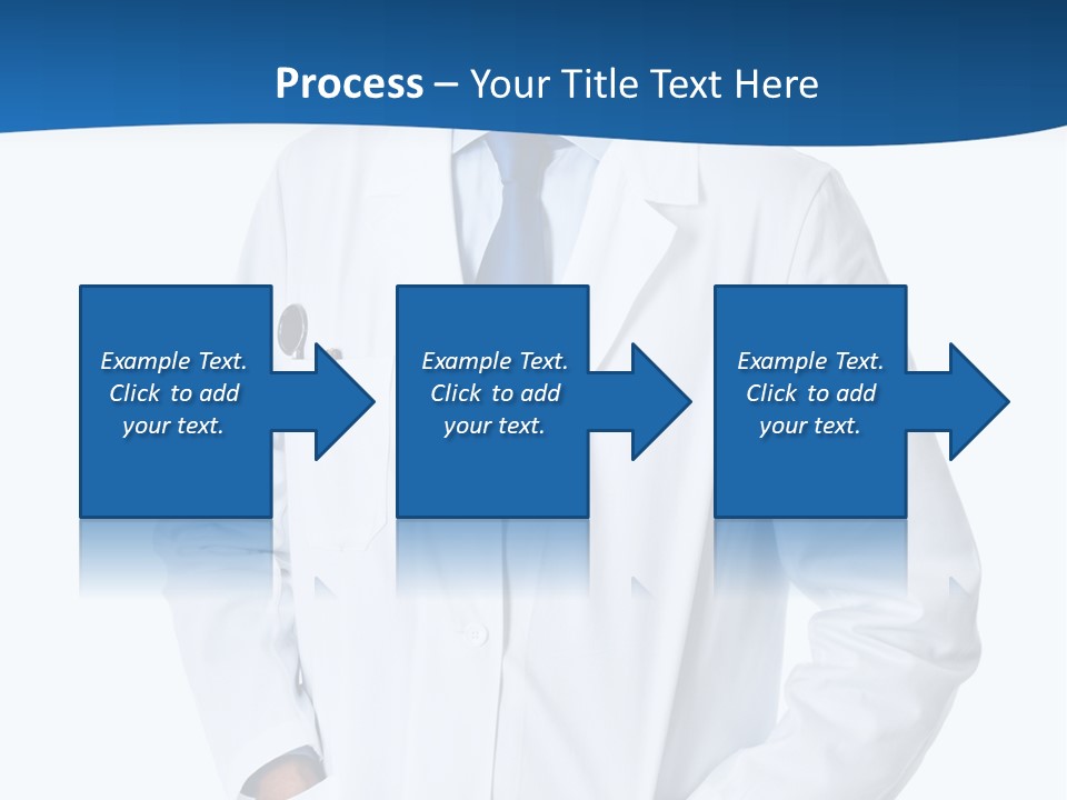 White Stethoscope Man PowerPoint Template