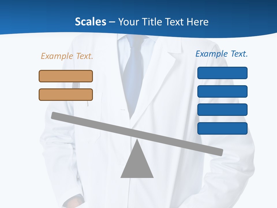 White Stethoscope Man PowerPoint Template