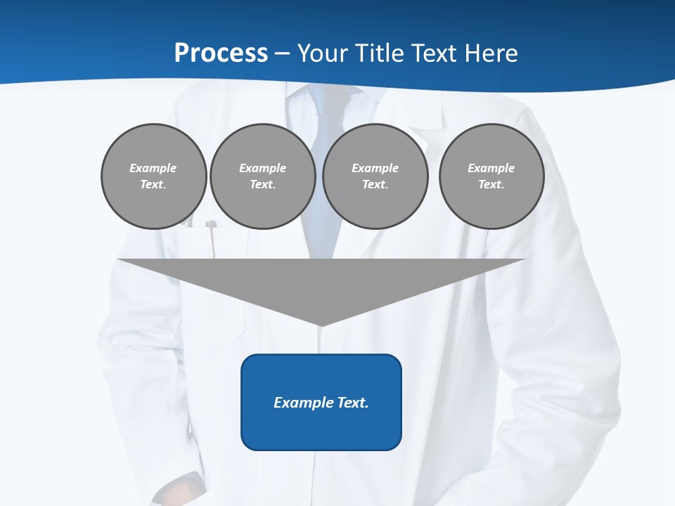 White Stethoscope Man PowerPoint Template