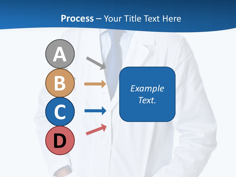 White Stethoscope Man PowerPoint Template