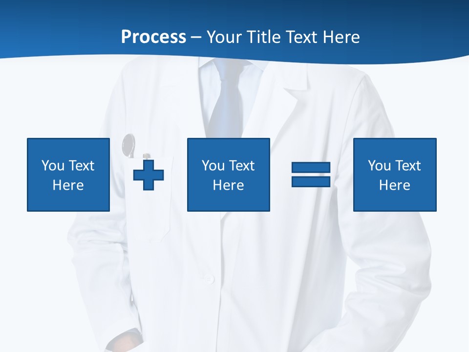 White Stethoscope Man PowerPoint Template