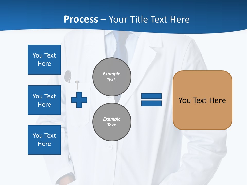 White Stethoscope Man PowerPoint Template