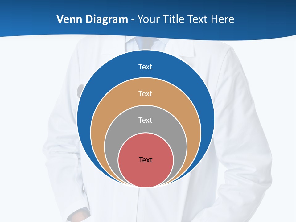 White Stethoscope Man PowerPoint Template