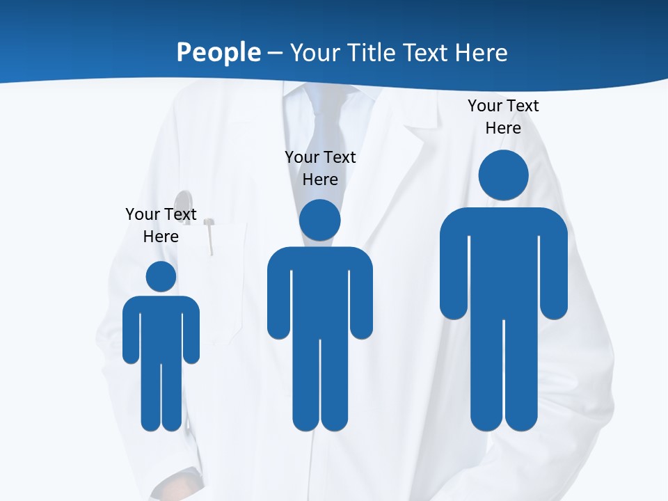 White Stethoscope Man PowerPoint Template