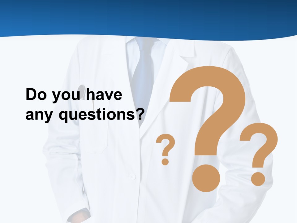 White Stethoscope Man PowerPoint Template