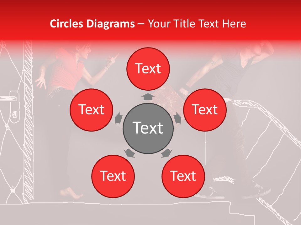 A Man And A Woman Standing Next To Each Other PowerPoint Template