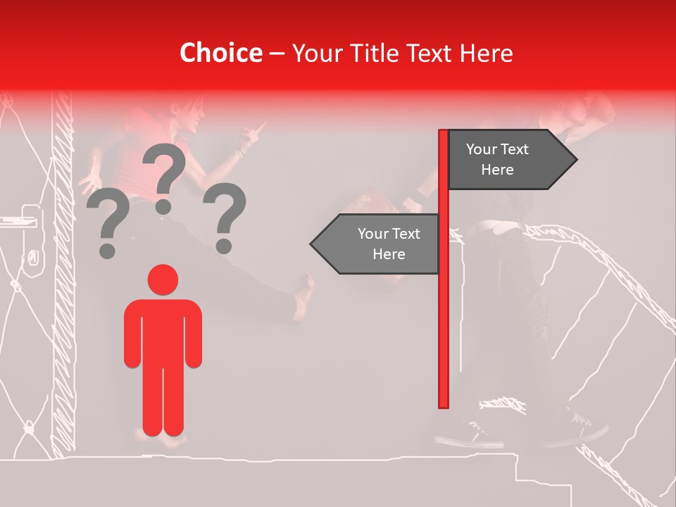 A Man And A Woman Standing Next To Each Other PowerPoint Template